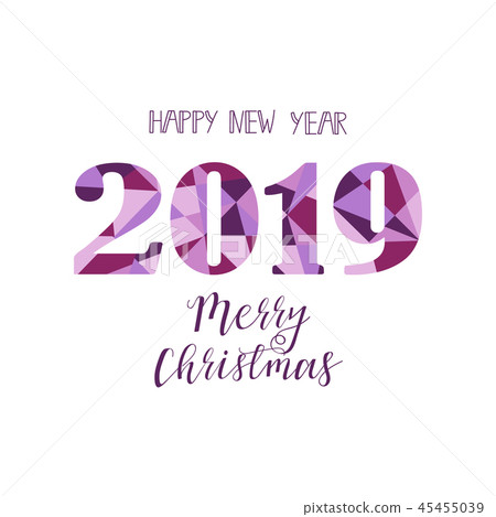 Happy New Year 2019 design elements for design Happy New Year 2019 design elements for design 45455039
