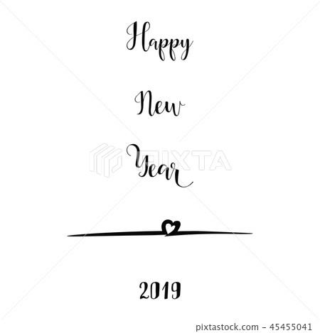Happy New Year 2019 design elements for design Happy New Year 2019 design elements for design 45455041