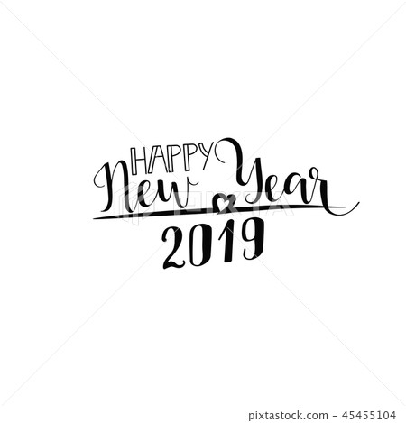 Happy New Year 2019 design elements for design Happy New Year 2019 design elements for design 45455104