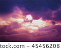 天空和雲彩山水畫 45456208