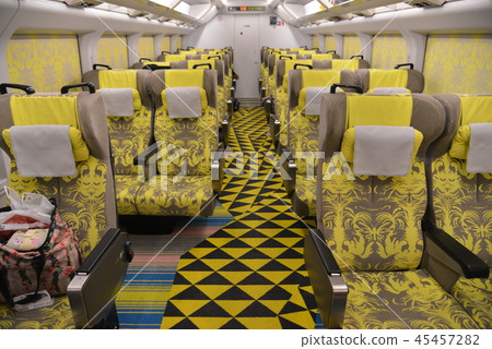 Car interior of GENBI SHINKANSEN Car interior of GENBI SHINKANSEN 45457282