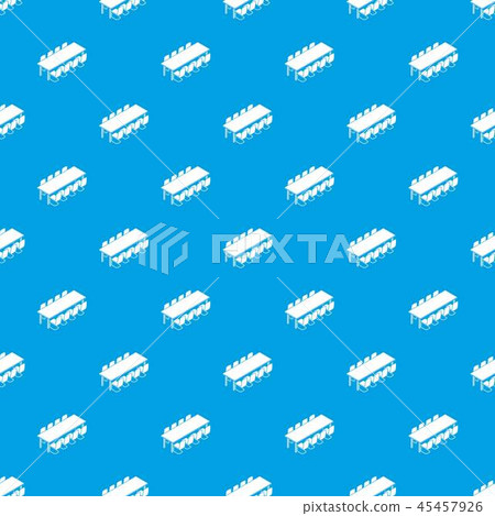 Long meet table pattern vector seamless blue Long meet table pattern vector seamless blue 45457926