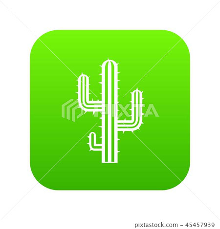 Cactus icon digital green Cactus icon digital green 45457939