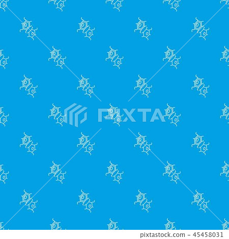 Bird flu virus pattern vector seamless blue Bird flu virus pattern vector seamless blue 45458031