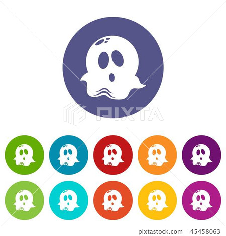 Ghost icon, simple black style 45458063