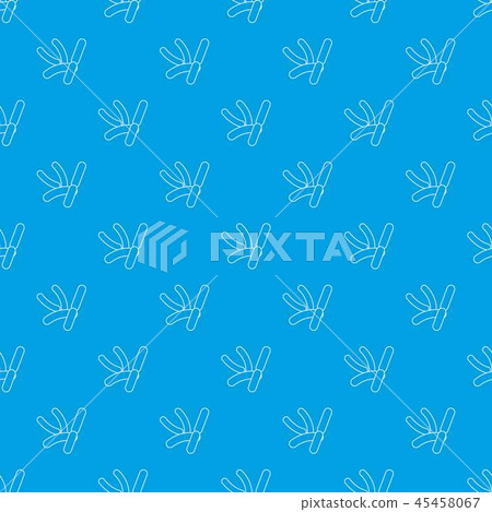 Bacilli pattern vector seamless blue 45458067