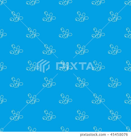 Coccus bacilli pattern vector seamless blue 45458076