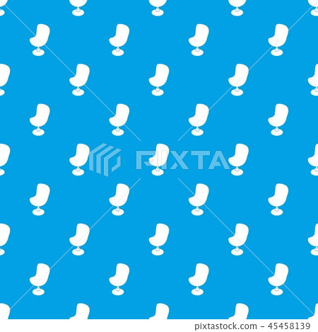 Modern chair pattern vector seamless blue 45458139