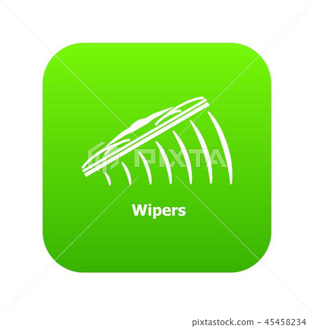 Wipers icon green vector Wipers icon green vector 45458234