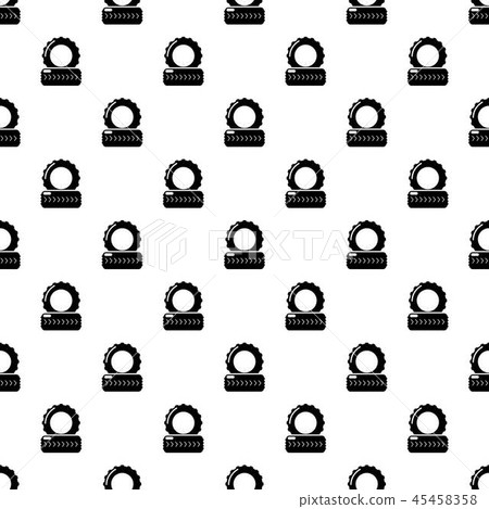 Paintball field tire barricade pattern vector seamless 45458358