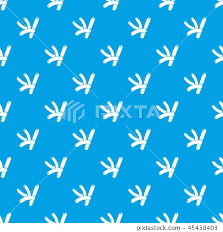 Bacilli pattern vector seamless blue 45458403