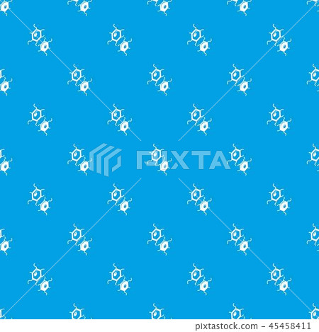 Bird flu virus pattern vector seamless blue Bird flu virus pattern vector seamless blue 45458411