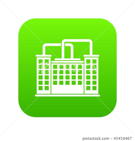 Plant building icon digital green 45458467