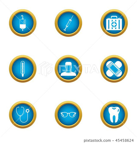 Elixir icons set, flat style Elixir icons set, flat style 45458624