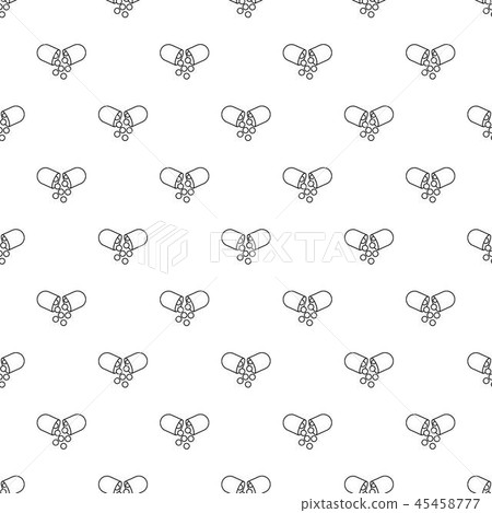 Capsule pill pattern vector seamless 45458777