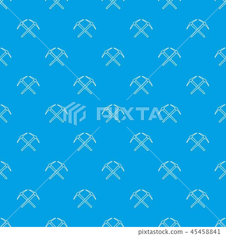 Mining pickaxe pattern vector seamless blue Mining pickaxe pattern vector seamless blue 45458841