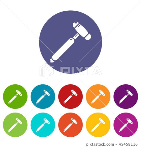 Medical mallet icon, simple style. Medical mallet icon, simple style. 45459116
