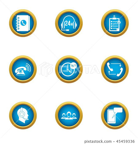 Invoke icons set, flat style Invoke icons set, flat style 45459336