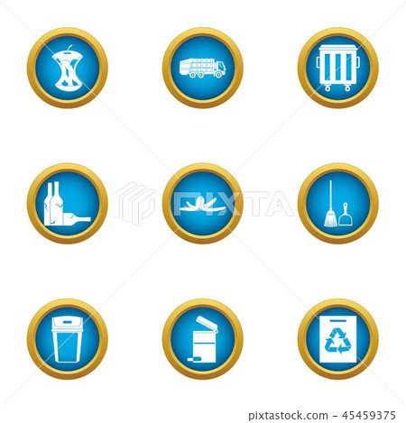 Garb icons set, flat style Garb icons set, flat style 45459375