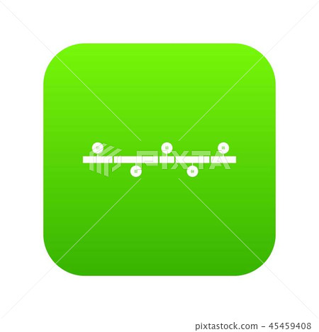 Timeline infographic icon digital green Timeline infographic icon digital green 45459408