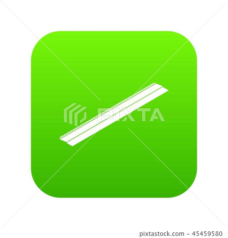 Metal bar icon green vector 45459580