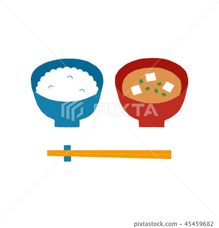 Rice and miso soup 45459682