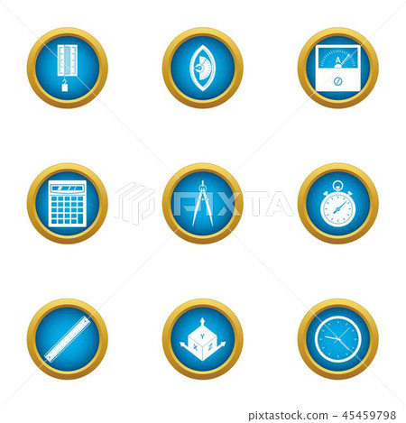 Interface icons set, flat style Interface icons set, flat style 45459798