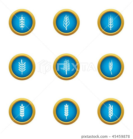 Sprout icons set, flat style 45459878