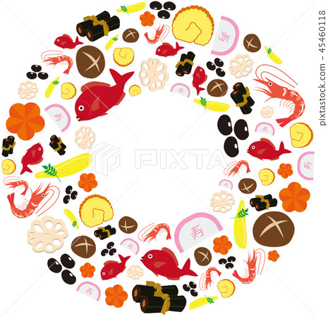 New Year's wreath 45460118