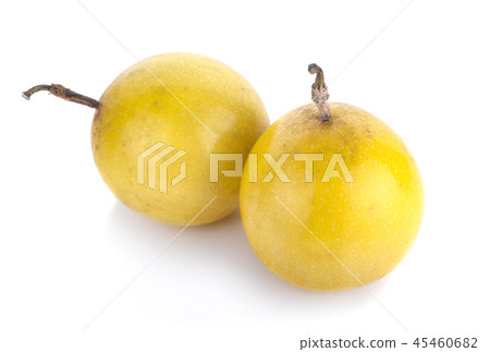 Passion fruit isolated on white background Passion fruit isolated on white background 45460682