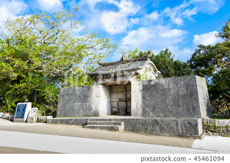 Okinawa Shuri Castle Sonohiya Take Oshi Ishimon 45461094