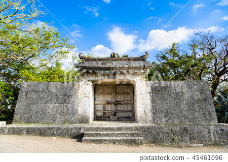 Okinawa Shuri Castle Sonohiya Take Oshi Ishimon Okinawa Shuri Castle Sonohiya Take Oshi Ishimon 45461096