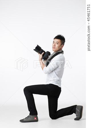 男人，韓國人 45461751