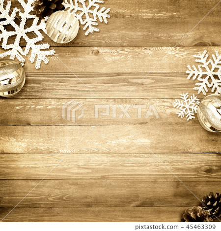 Background-Wood Grain-Christmas-Ornament 45463309