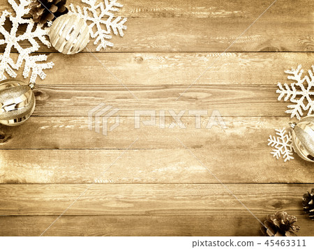 Background-Wood Grain-Christmas-Ornament 45463311