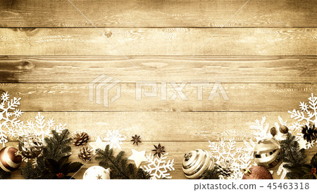 Background-Wood Grain-Christmas-Ornament 45463318