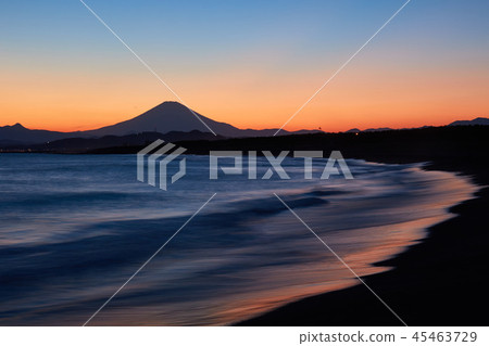 Shonan's scenery Mt. Fuji from the Chigasaki coast 45463729