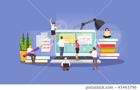 Education online vector 45463796