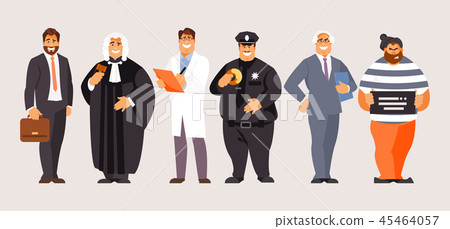 Legal professions vector Legal professions vector 45464057