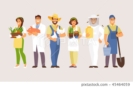 Agricultural professions vector 45464059