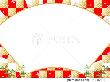 New year's fan fan background 45464118