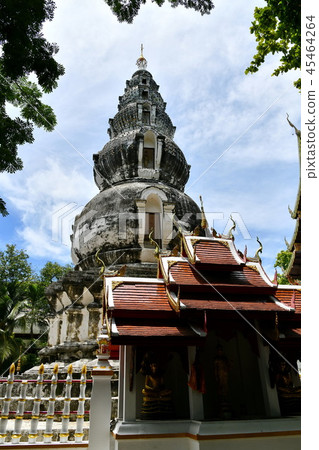 Stupa, shaped as a pot overlap. Stupa, shaped as a pot overlap. 45464264