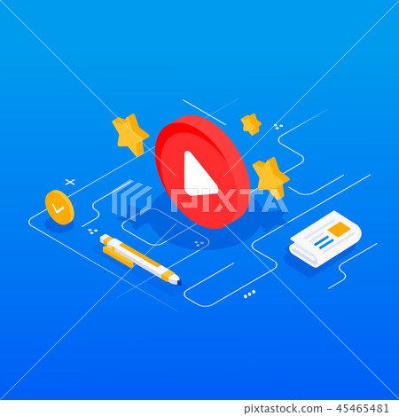 Vector concept for online education. 45465481