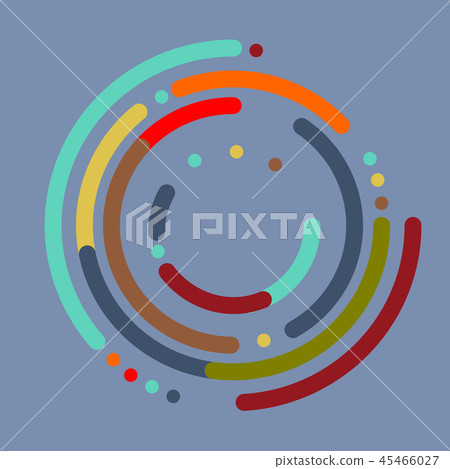 Abstract color circle on background  45466027