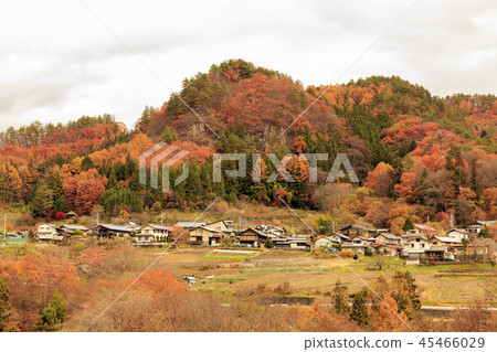 Rokugoi village Akaiwa district Autumn leaves Rokugoi village Akaiwa district Autumn leaves 45466029