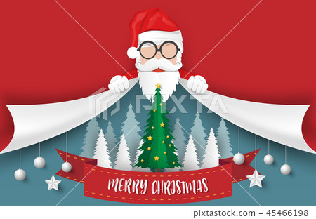 Merry Christmas and Happy New Year background. 45466198