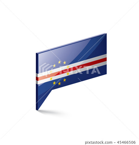 Cape Verde flag, vector illustration on a white background 45466506