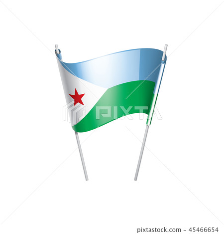 Djibouti flag, vector illustration on a white background Djibouti flag, vector illustration on a white background 45466654