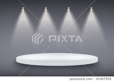 Black and White Presentation platform Black and White Presentation platform 45467958