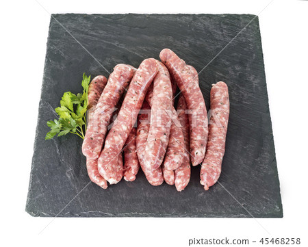 pork sausages in studio 45468258